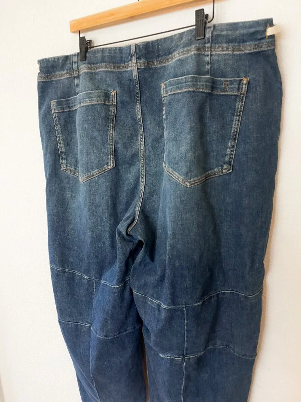 NWT Anthropologie Pilcro Tie Waist Barrel Jeans Medium Wash Size 18W - Picture 4 of 6